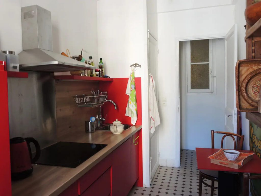 Appartement de vacances à Nice sur la promenade des anglais - cuisine équipée